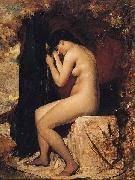 William Etty Seated Female Nude oil on canvas